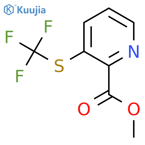 Methyl 3-((trifluoromethyl)thio)picolinate structure