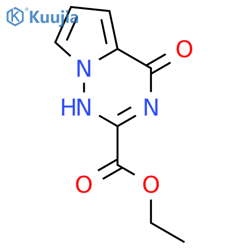 ethyl 4-hydroxypyrrolo[2,1-f][1,2,4]triazine-2-carboxylate structure