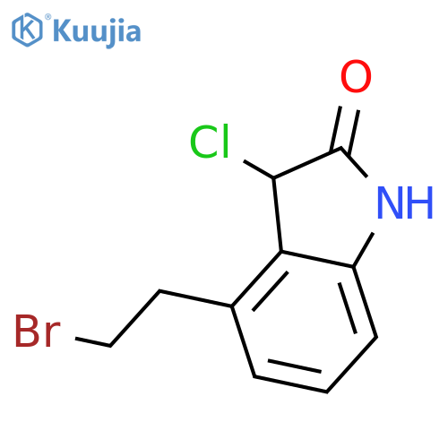 4-(2-BROMOETHYL)-3-CHLORO-1,3 DIHYDRO 2-INDOLINE-2-ONE structure