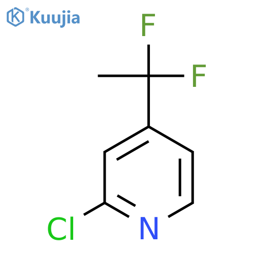 2-Chloro-4-(1,1-difluoroethyl)pyridine structure