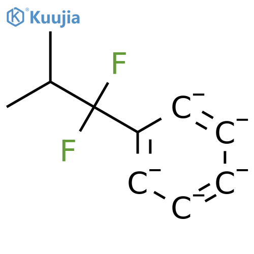 (1,1-Difluoro-2-methylpropyl)benzene structure