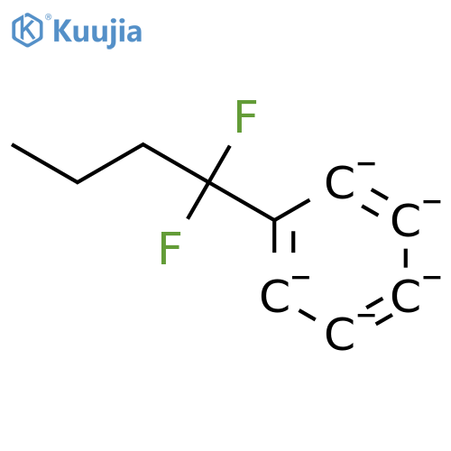 (1,1-Difluorobutyl)benzene structure