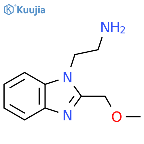 2-2-(methoxymethyl)-1H-1,3-benzodiazol-1-ylethan-1-amine structure