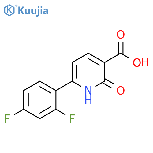 6-(2,4-DIFLUOROPHENYL)-2-OXO-1,2-DIHYDROPYRIDINE-3-CARBOXYLIC ACID structure