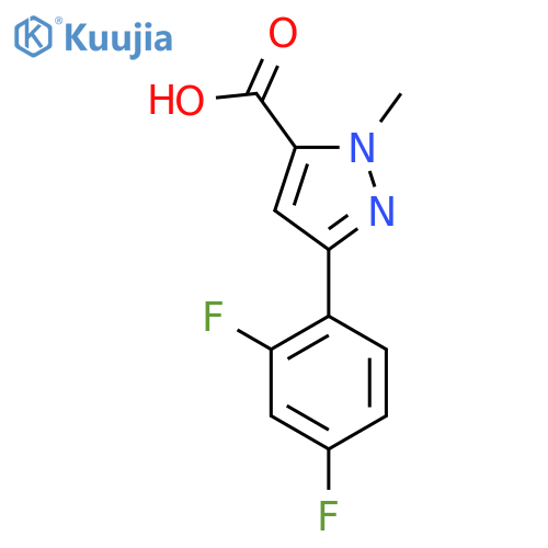 3-(2,4-Difluorophenyl)-1-methyl-1H-pyrazole-5-carboxylic acid structure