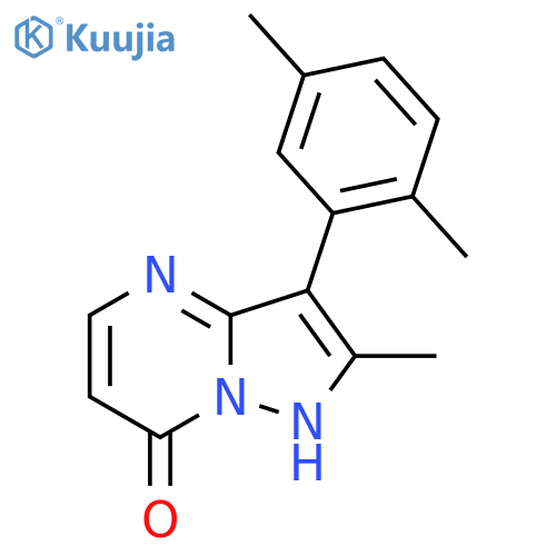 3-(2,5-dimethylphenyl)-2-methyl-7-oxo-4,7-dihydropyrazolo[1,5-a]pyrimidine-6-carboxylic acid structure