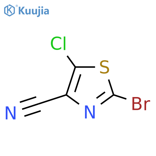 2-Bromo-5-chloro-1,3-thiazole-4-carbonitrile structure