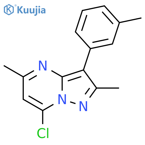 7-Chloro-2,5-dimethyl-3-(3-methylphenyl)pyrazolo[1,5-a]pyrimidine structure