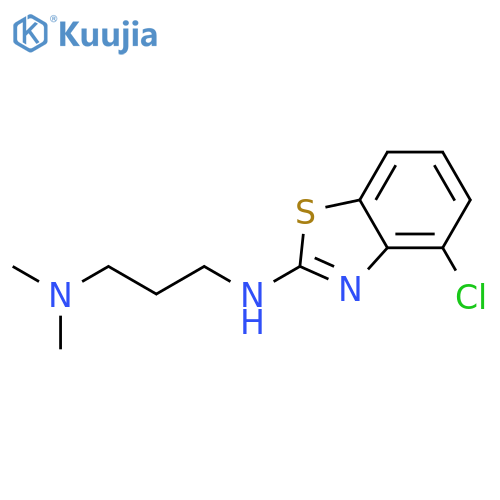 4-chloro-N-[3-(dimethylamino)propyl]-1,3-benzothiazol-2-amine structure