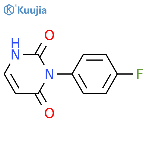 3-(4-fluorophenyl)-1,2,3,4-tetrahydropyrimidine-2,4-dione structure