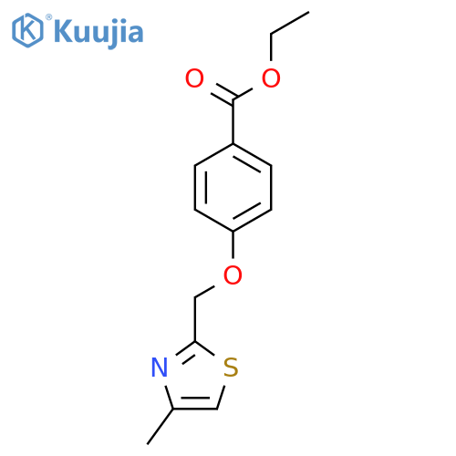 Ethyl 4-[(4-methyl-1,3-thiazol-2-yl)methoxy]benzoate structure