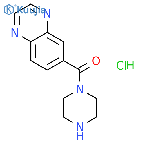 (Piperazin-1-yl)(quinoxalin-6-yl)methanone Hydrochloride structure