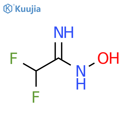 2,2-difluoro-N'-hydroxyethanimidamide structure