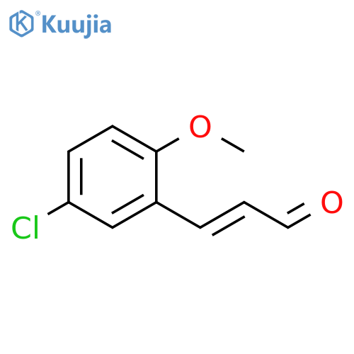3-(5-chloro-2-methoxyphenyl)prop-2-enal structure
