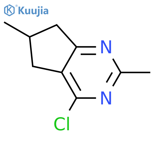 4-chloro-2,6-dimethyl-6,7-dihydro-5H-cyclopenta[d]pyrimidine structure