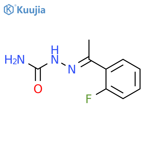(E)-1-(2-fluorophenyl)ethylideneaminourea structure