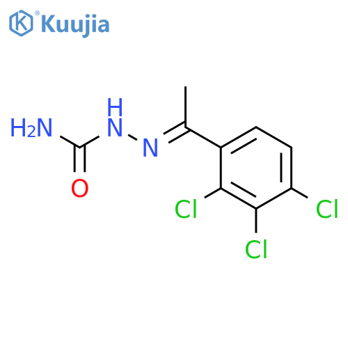 Hydrazinecarboxamide, 2-[1-(2,3,4-trichlorophenyl)ethylidene]-, (E)- structure