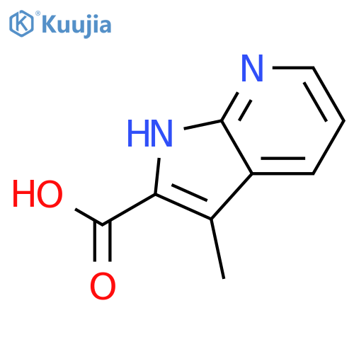 3-methyl-1H-pyrrolo[2,3-b]pyridine-2-carboxylic acid structure