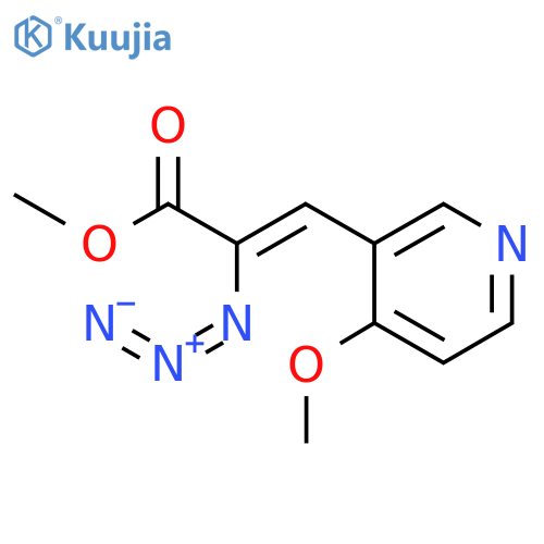 2-Propenoic acid, 2-azido-3-(4-methoxy-3-pyridinyl)-, methyl ester, (2Z)- structure