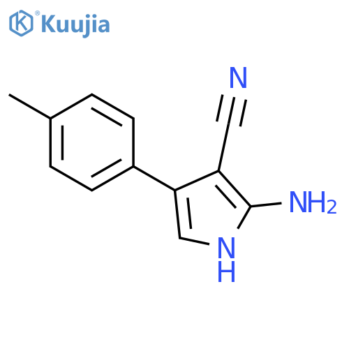 2-Amino-4-(4-methylphenyl)-1H-pyrrole-3-carbonitrile structure