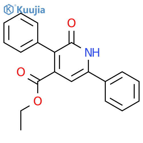 4-Pyridinecarboxylic acid, 1,2-dihydro-2-oxo-3,6-diphenyl-, ethyl ester structure