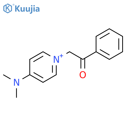 Pyridinium, 4-(dimethylamino)-1-(2-oxo-2-phenylethyl)- structure