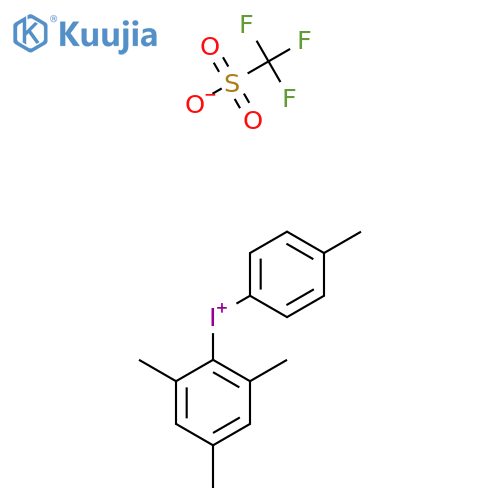 (4-Methylphenyl)(2,4,6-trimethylphenyl)iodonium triflate structure