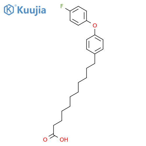 11-[4-(4-Fluorophenoxy)phenyl]undecanoic acid structure