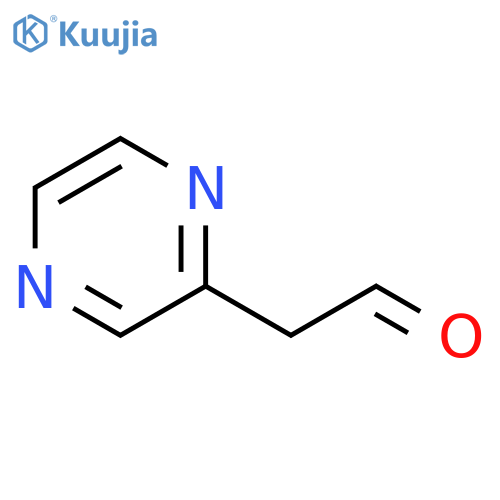 2-(pyrazin-2-yl)acetaldehyde structure