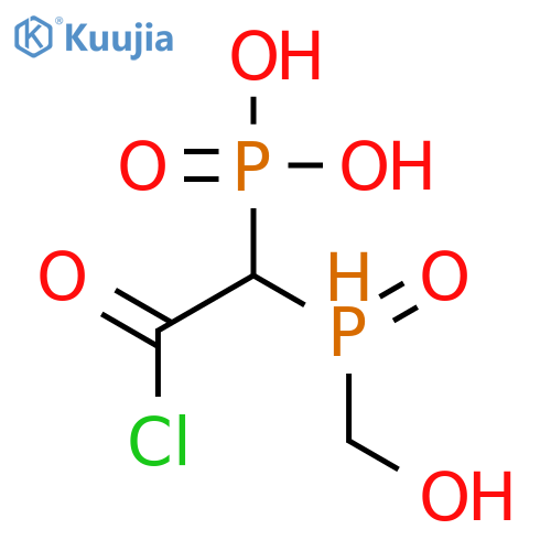 Phosphonic acid, [2-chloro-1-(hydroxymethylphosphinyl)-2-oxoethyl]- structure