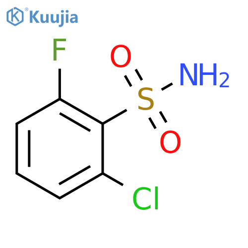 2-chloro-6-fluorobenzene-1-sulfonamide structure