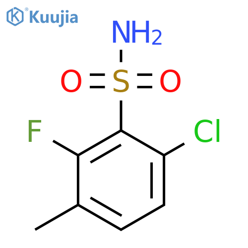 6-Chloro-2-fluoro-3-methylbenzenesulfonamide structure