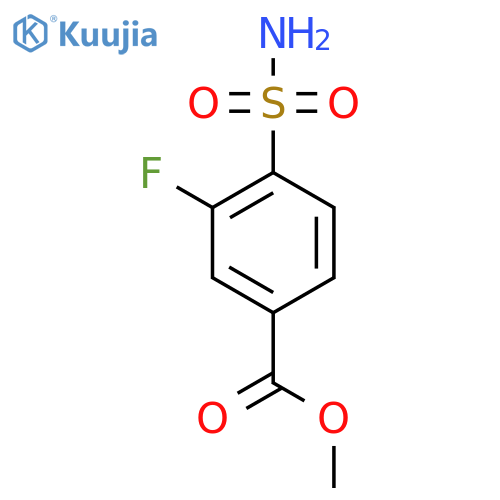 Methyl 3-fluoro-4-sulfamoylbenzoate structure