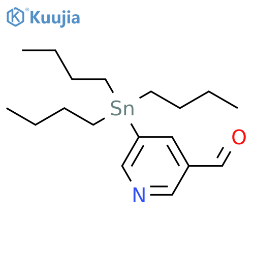 5-(Tributylstannyl)-3-pyridinecarboxaldehyde structure
