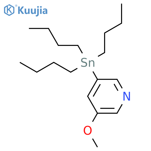5-Methoxy-3-(tributylstannyl)pyridine structure