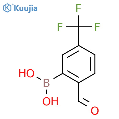 (2-Formyl-5-(trifluoromethyl)phenyl)boronic acid structure