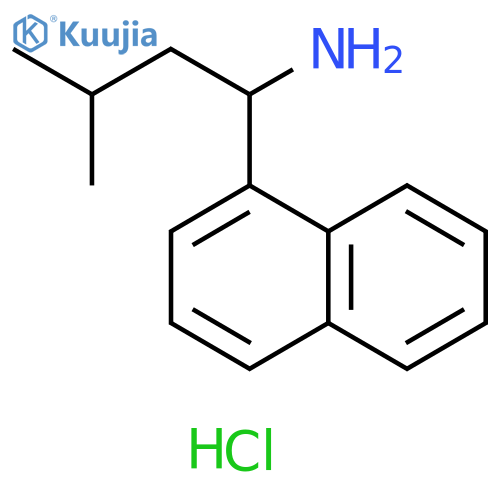 3-Methyl-1-(naphthalen-1-yl)butan-1-amine hydrochloride structure