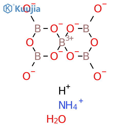 Borate(5-), bis[m-oxotetraoxodiborato(4-)]-,ammonium tetrahydrogen, dihydrate, (T-4)- (9CI) structure