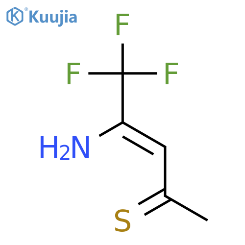 3-Pentene-2-thione, 4-amino-5,5,5-trifluoro- structure