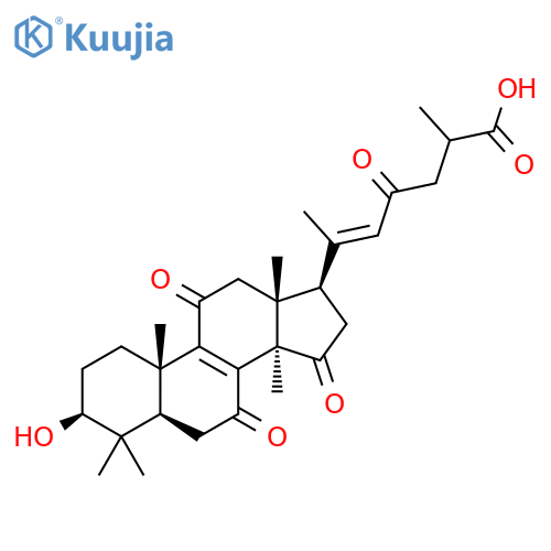 Lanosta-8,20(22)-dien-26-oicacid, 3-hydroxy-7,11,15,23-tetraoxo-, (3b,20E)- structure