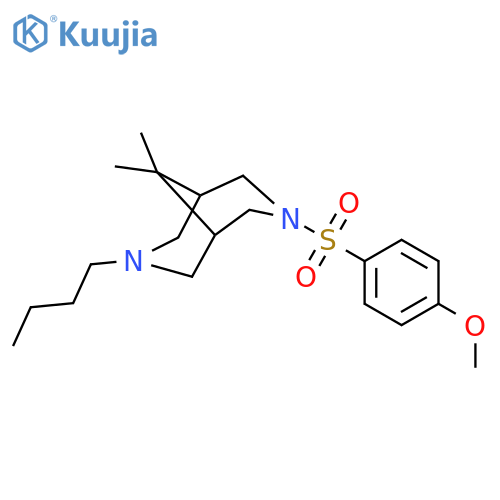 3,7-Diazabicyclo[3.3.1]nonane,3-butyl-7-[(4-methoxyphenyl)sulfonyl]-9,9-dimethyl- structure