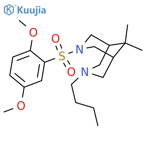 3,7-Diazabicyclo[3.3.1]nonane,3-butyl-7-[(2,5-dimethoxyphenyl)sulfonyl]-9,9-dimethyl- structure