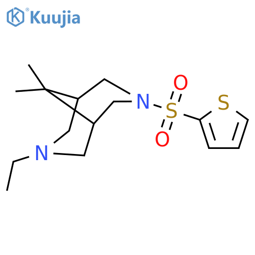 3,7-Diazabicyclo[3.3.1]nonane,3-ethyl-9,9-dimethyl-7-(2-thienylsulfonyl)- structure