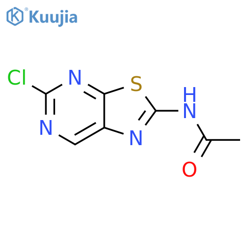 N-(5-chlorothiazolo[5,4-d]pyrimidin-2-yl)acetamide structure