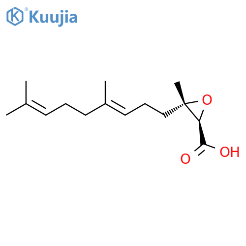 (2R,3S)-3-(3E)-4,8-Dimethyl-3,7-nonadien-1-yl-3-methyl-2-oxiranecarboxylic Acid structure