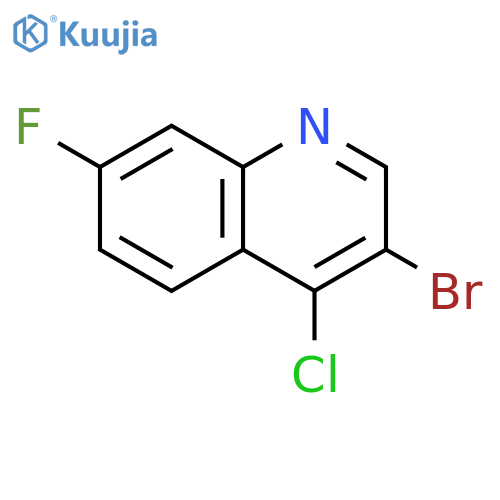 3-Bromo-4-chloro-7-fluoroquinoline structure