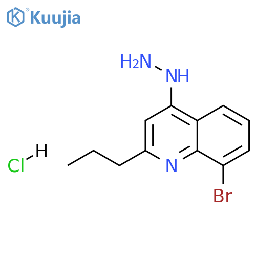 8-Bromo-4-hydrazino-2-propylquinoline hydrochloride structure