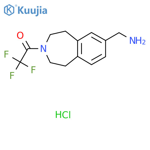 1-(7-(Aminomethyl)-4,5-dihydro-1H-benzo[d]azepin-3(2H)-yl)-2,2,2-trifluoroethanone hydrochloride structure