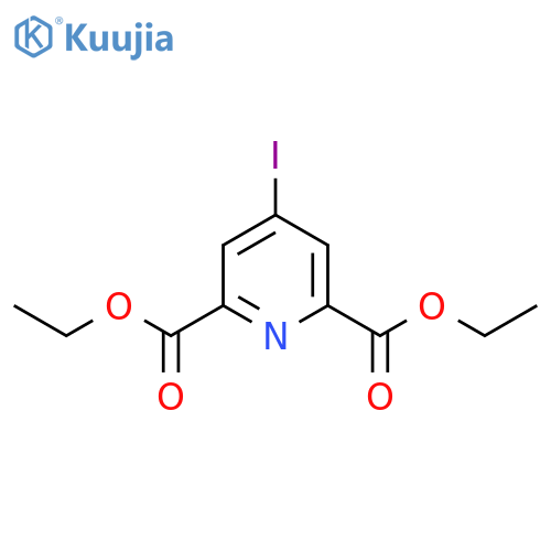 2,6-Pyridinedicarboxylicacid, 4-iodo-, 2,6-diethyl ester structure