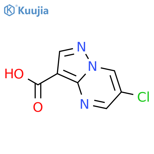 6-Chloropyrazolo[1,5-a]pyrimidine-3-carboxylic acid structure